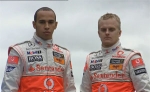 Lewis Hamilton und Heikki Kovalainen